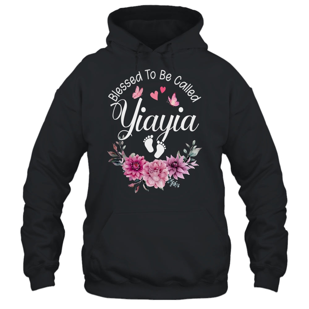 Blessed To Be Called Yiayia Women Floral Decor Yiayia Shirt & Tank Top | teecentury