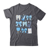 Blue Coquette Bow Cute Teeth Dentist Squad Dental Assistant Shirt & Hoodie | teecentury