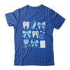 Blue Coquette Bow Cute Teeth Dentist Squad Dental Assistant Shirt & Hoodie | teecentury