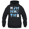Blue Coquette Bow Cute Teeth Dentist Squad Dental Assistant Shirt & Hoodie | teecentury