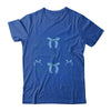Blue Coquette Bow Seashell Retro Beach Summer Vibes Girls Shirt & Tank Top | teecentury