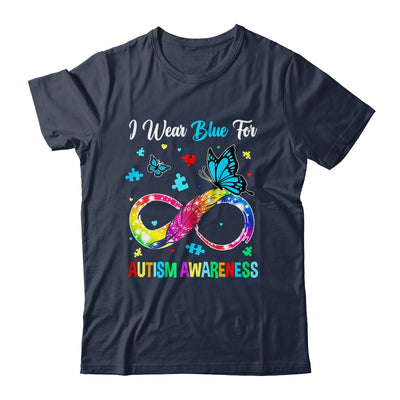 Blue For Autism Awareness Infinity Butterfly Women Men Kids Shirt & Tank Top | teecentury