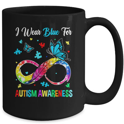 Blue For Autism Awareness Infinity Butterfly Women Men Kids Mug | teecentury