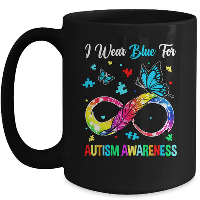 Blue For Autism Awareness Infinity Butterfly Women Men Kids Mug | teecentury