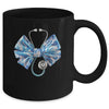 Blue Nurse Coquette Bow Stethoscope Nursing Medical Doctor Mug | teecentury