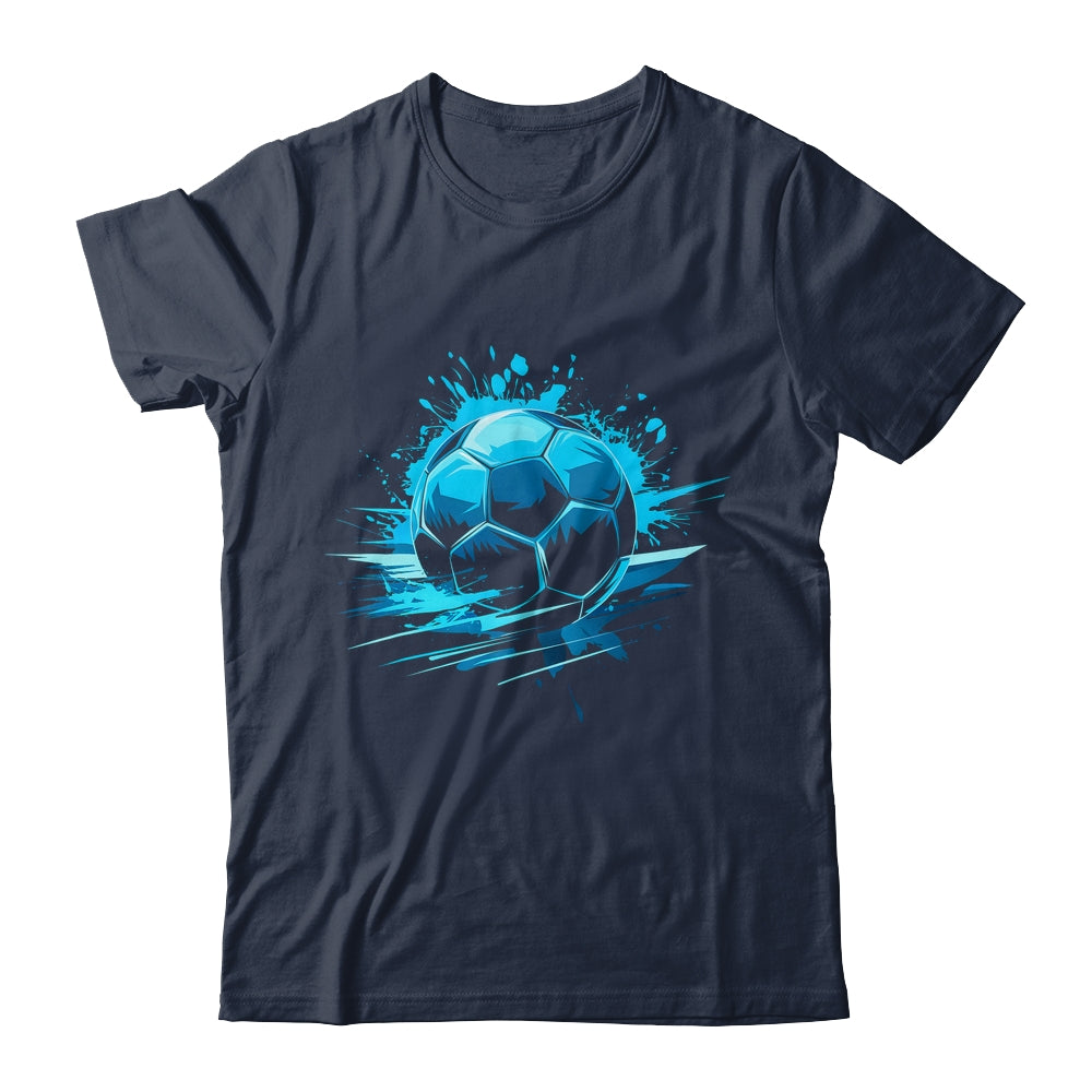 Blue Soccer Player Sport For Boys Mens Ball Soccer Girls Kids Shirt & Hoodie | teecentury