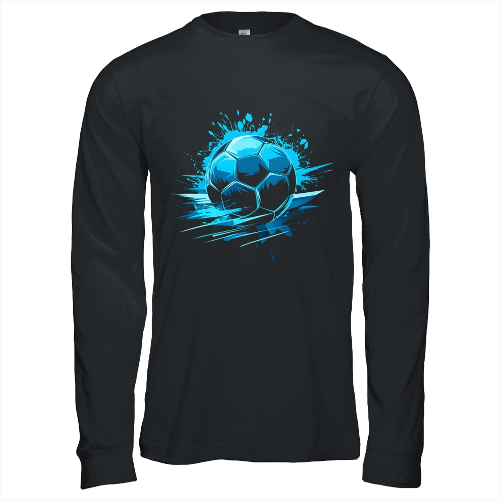 Blue Soccer Player Sport For Boys Mens Ball Soccer Girls Kids Shirt & Hoodie | teecentury