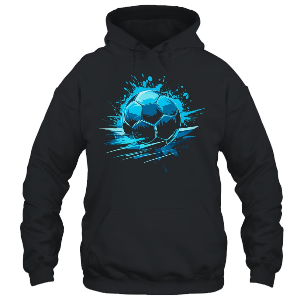 Blue Soccer Player Sport For Boys Mens Ball Soccer Girls Kids Shirt & Hoodie | teecentury