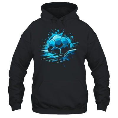 Blue Soccer Player Sport For Boys Mens Ball Soccer Girls Kids Shirt & Hoodie | teecentury