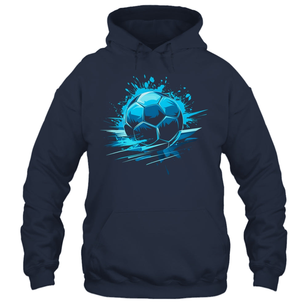 Blue Soccer Player Sport For Boys Mens Ball Soccer Girls Kids Shirt & Hoodie | teecentury