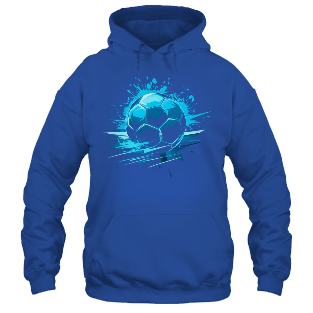 Blue Soccer Player Sport For Boys Mens Ball Soccer Girls Kids Shirt & Hoodie | teecentury
