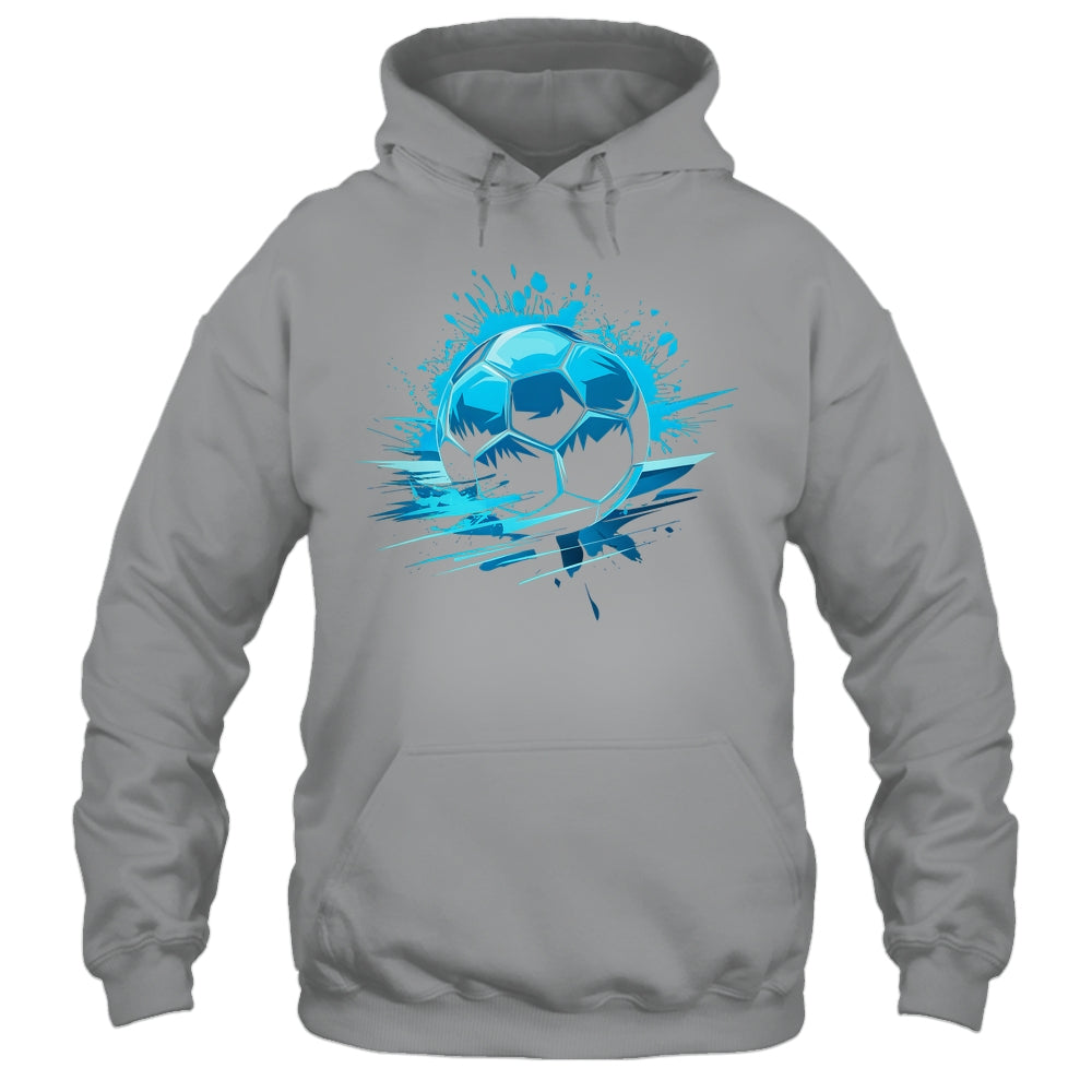 Blue Soccer Player Sport For Boys Mens Ball Soccer Girls Kids Shirt & Hoodie | teecentury