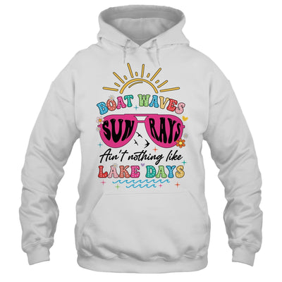 Boat Wave Sun Rays Ain't Nothing Like Lake Days Summer Shirt & Tank Top | teecentury