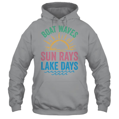 Boat Waves Sun Rays Lake Days Cute Retro 70s Summer Vacation Shirt & Tank Top | teecentury