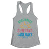 Boat Waves Sun Rays Lake Days Cute Retro 70s Summer Vacation Shirt & Tank Top | teecentury