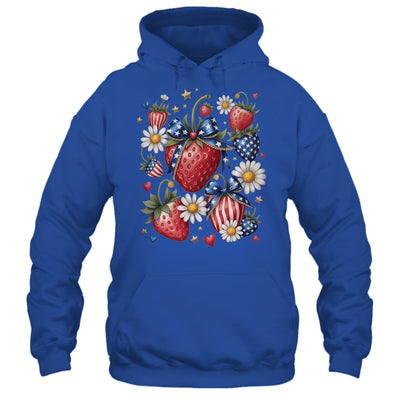 Boho 4th Of July Strawberry Patriotic Independence Day Shirt & Tank Top | teecentury