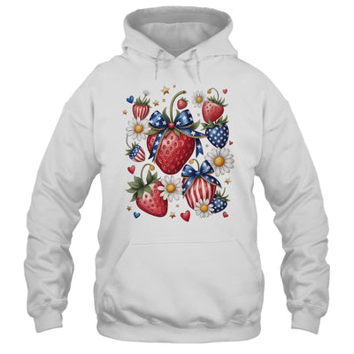 Boho 4th Of July Strawberry Patriotic Independence Day Shirt & Tank Top | teecentury