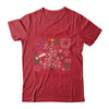 Boho Floral Christmas Tree Pink Christmas Xmas Girls Women Shirt & Sweatshirt | teecentury