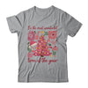 Boho Floral Christmas Tree Pink Christmas Xmas Girls Women Shirt & Sweatshirt | teecentury