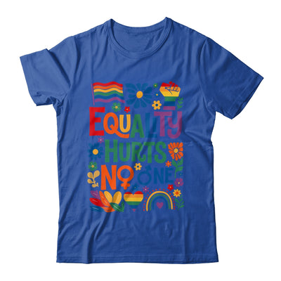 Boho Floral Equality Hurts No One Support LGBTQ Pride Month Shirt & Hoodie | teecentury