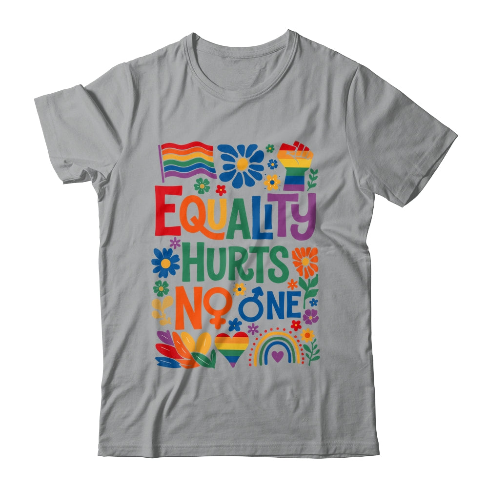 Boho Floral Equality Hurts No One Support LGBTQ Pride Month Shirt & Hoodie | teecentury
