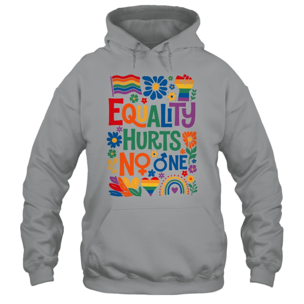 Boho Floral Equality Hurts No One Support LGBTQ Pride Month Shirt & Hoodie | teecentury