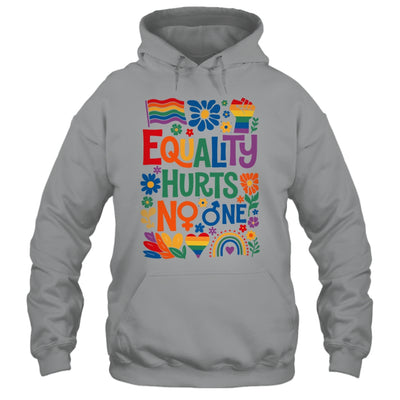 Boho Floral Equality Hurts No One Support LGBTQ Pride Month Shirt & Hoodie | teecentury