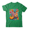 Boho Floral Fall Autumn Vibes Season Pink Pumpkin Girls Shirt & Sweatshirt | teecentury