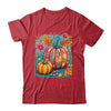 Boho Floral Fall Autumn Vibes Season Pink Pumpkin Girls Shirt & Sweatshirt | teecentury