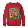 Boho Floral Fall Autumn Vibes Season Pink Pumpkin Girls Shirt & Sweatshirt | teecentury