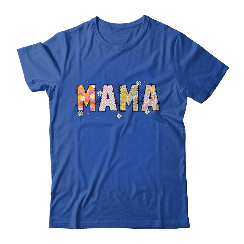 Boho Floral Mama Mothers Day Funny Mom Adjectives Abstract Shirt & Tank Top | teecentury