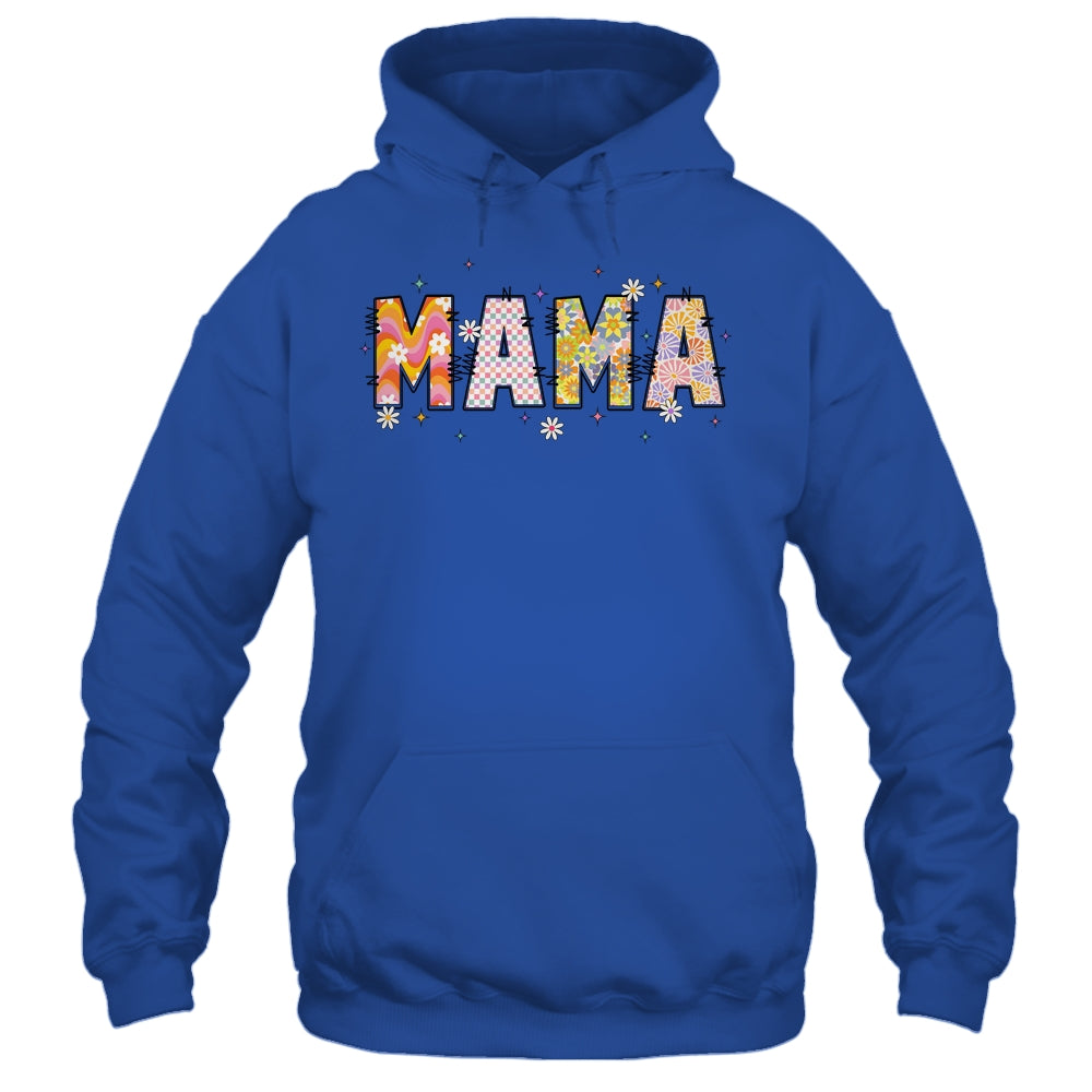 Boho Floral Mama Mothers Day Funny Mom Adjectives Abstract Shirt & Tank Top | teecentury