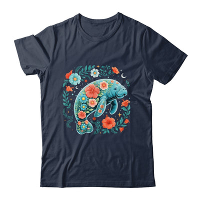 Boho Floral Manatee Summer Ocean Beach Lover Sea Animal Shirt & Tank Top | teecentury