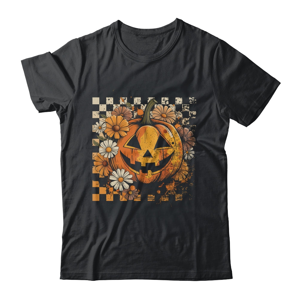 Boho Floral Pumpkin Halloween Thanksgiving Autumn Fall Shirt & Hoodie | teecentury