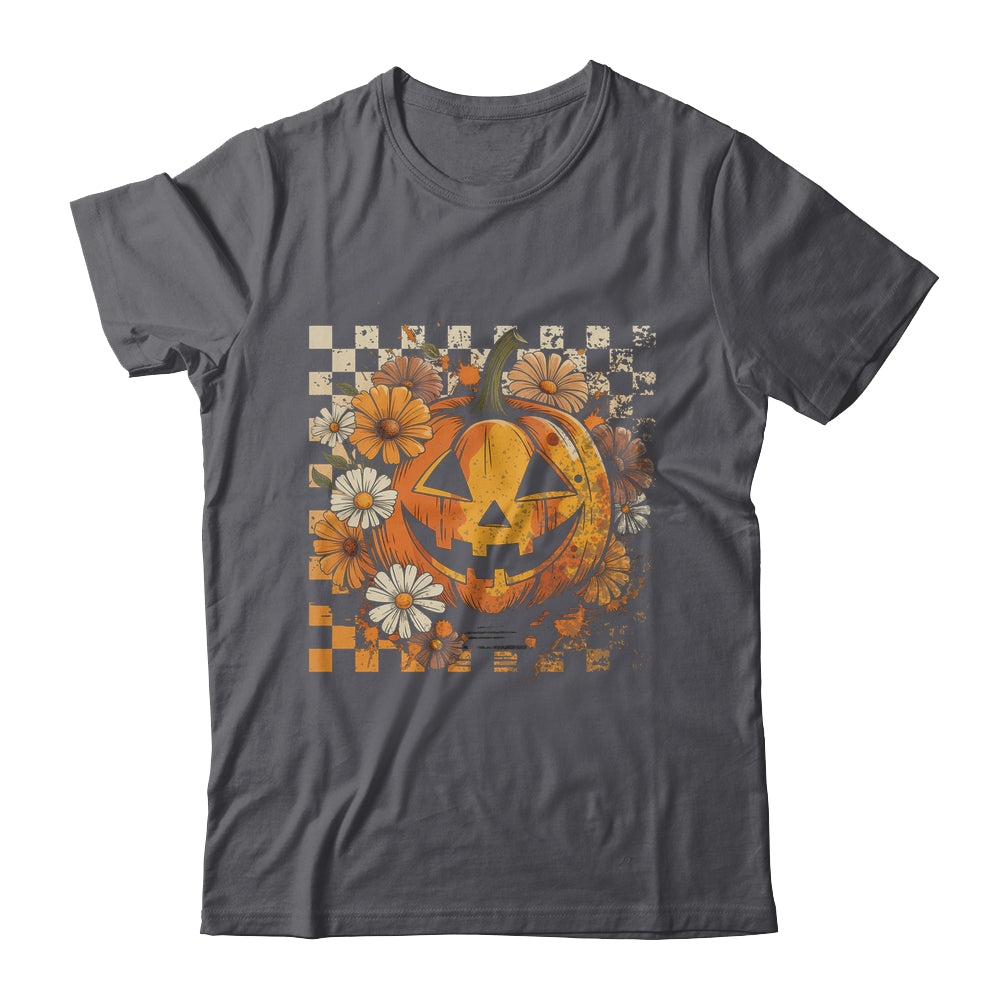 Boho Floral Pumpkin Halloween Thanksgiving Autumn Fall Shirt & Hoodie | teecentury