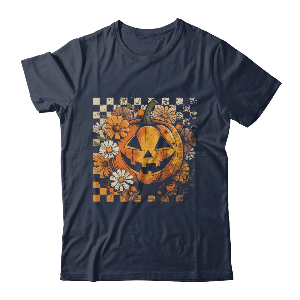 Boho Floral Pumpkin Halloween Thanksgiving Autumn Fall Shirt & Hoodie | teecentury