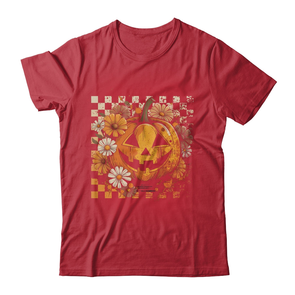 Boho Floral Pumpkin Halloween Thanksgiving Autumn Fall Shirt & Hoodie | teecentury