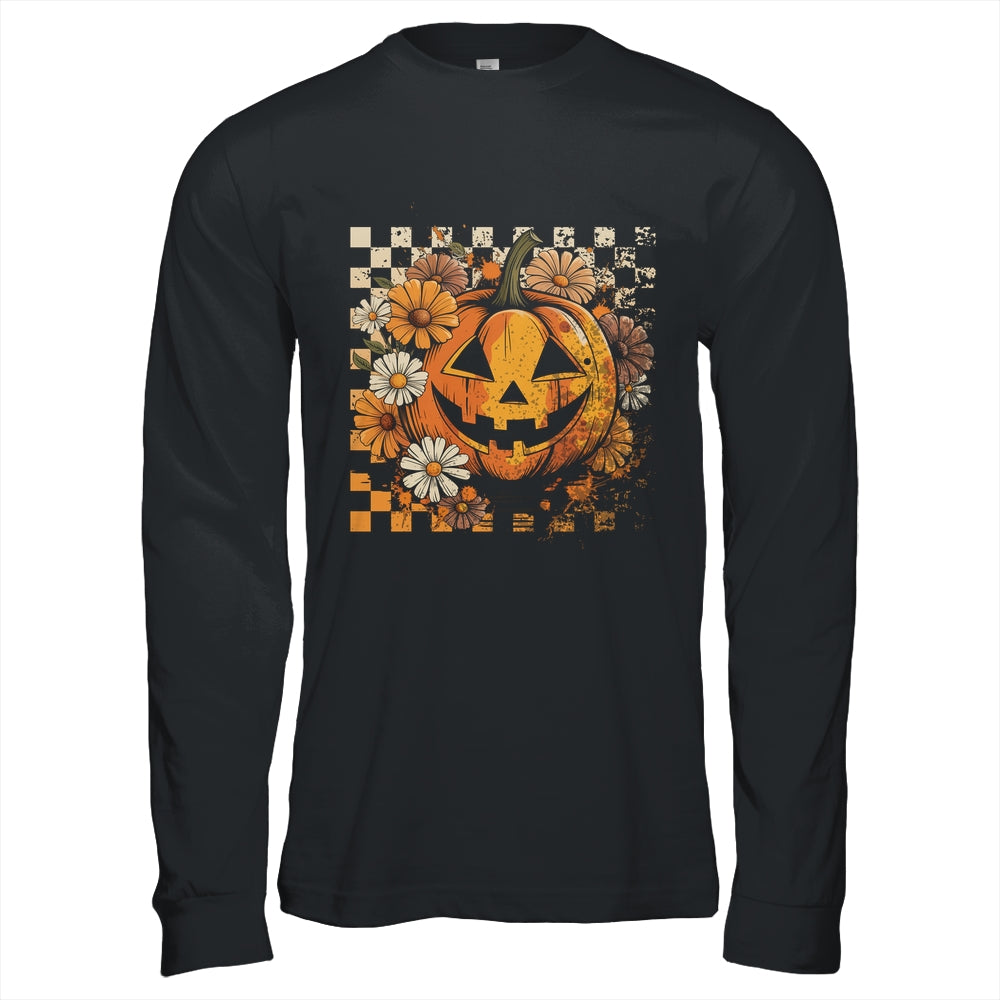 Boho Floral Pumpkin Halloween Thanksgiving Autumn Fall Shirt & Hoodie | teecentury