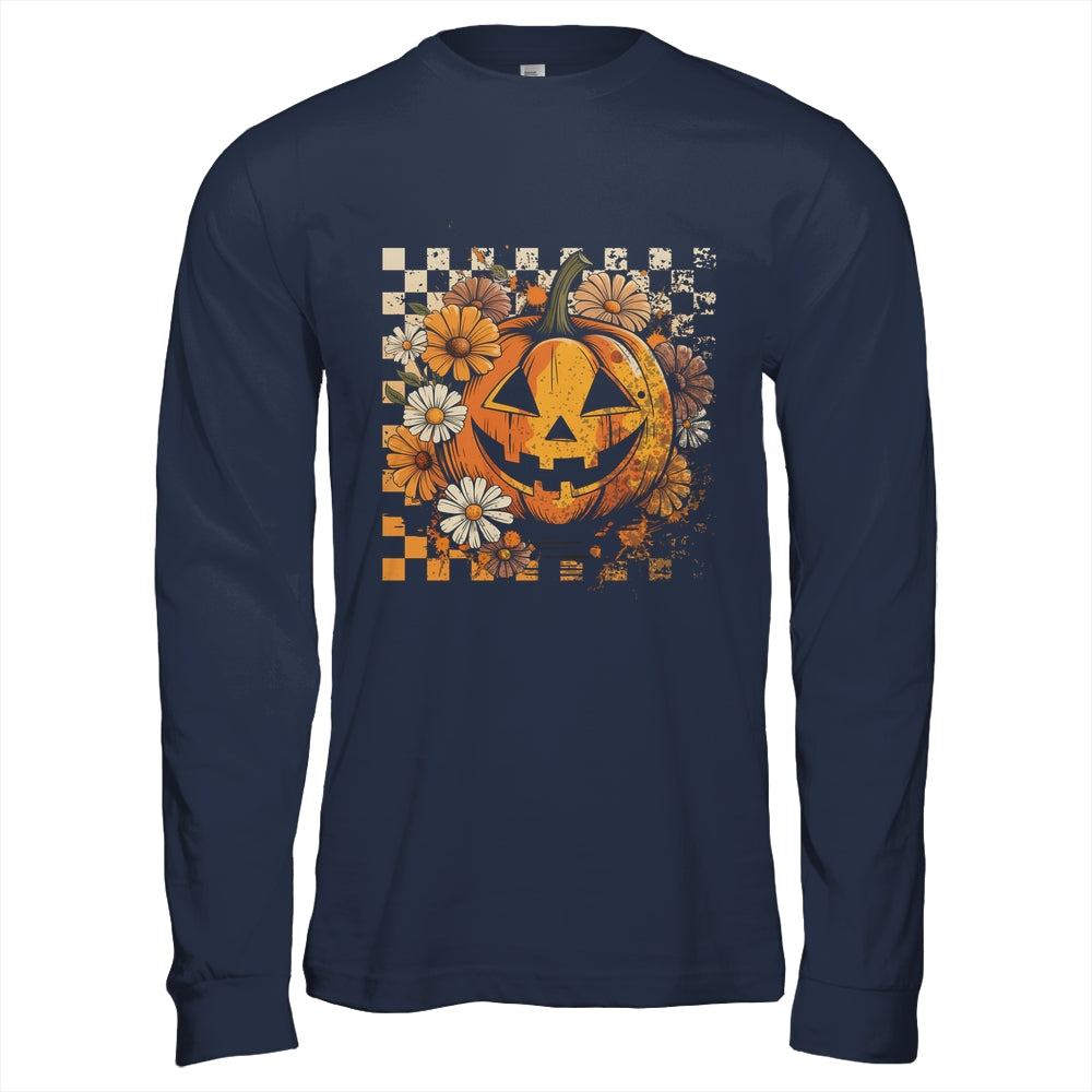 Boho Floral Pumpkin Halloween Thanksgiving Autumn Fall Shirt & Hoodie | teecentury