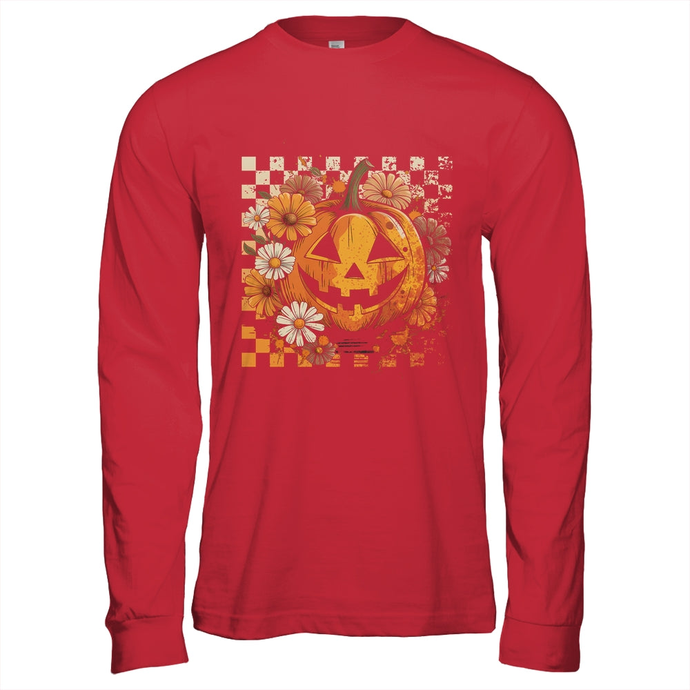 Boho Floral Pumpkin Halloween Thanksgiving Autumn Fall Shirt & Hoodie | teecentury