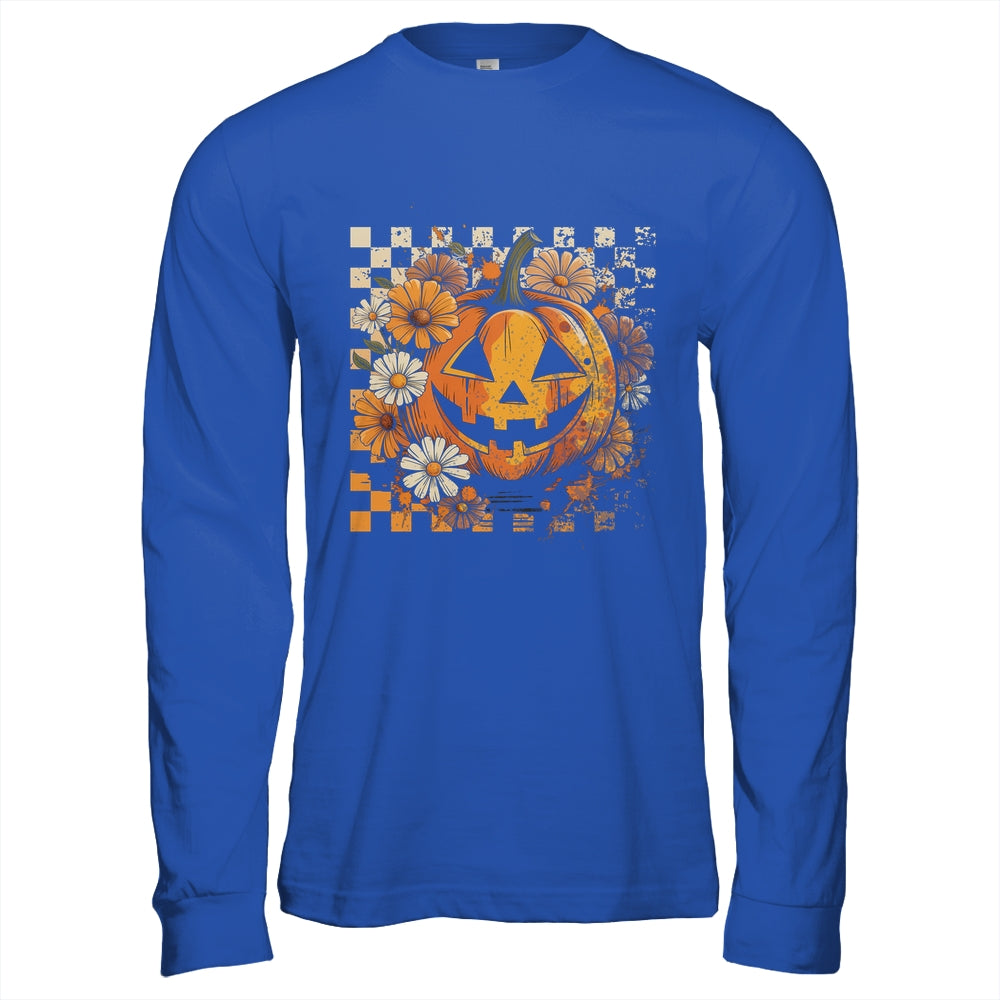 Boho Floral Pumpkin Halloween Thanksgiving Autumn Fall Shirt & Hoodie | teecentury