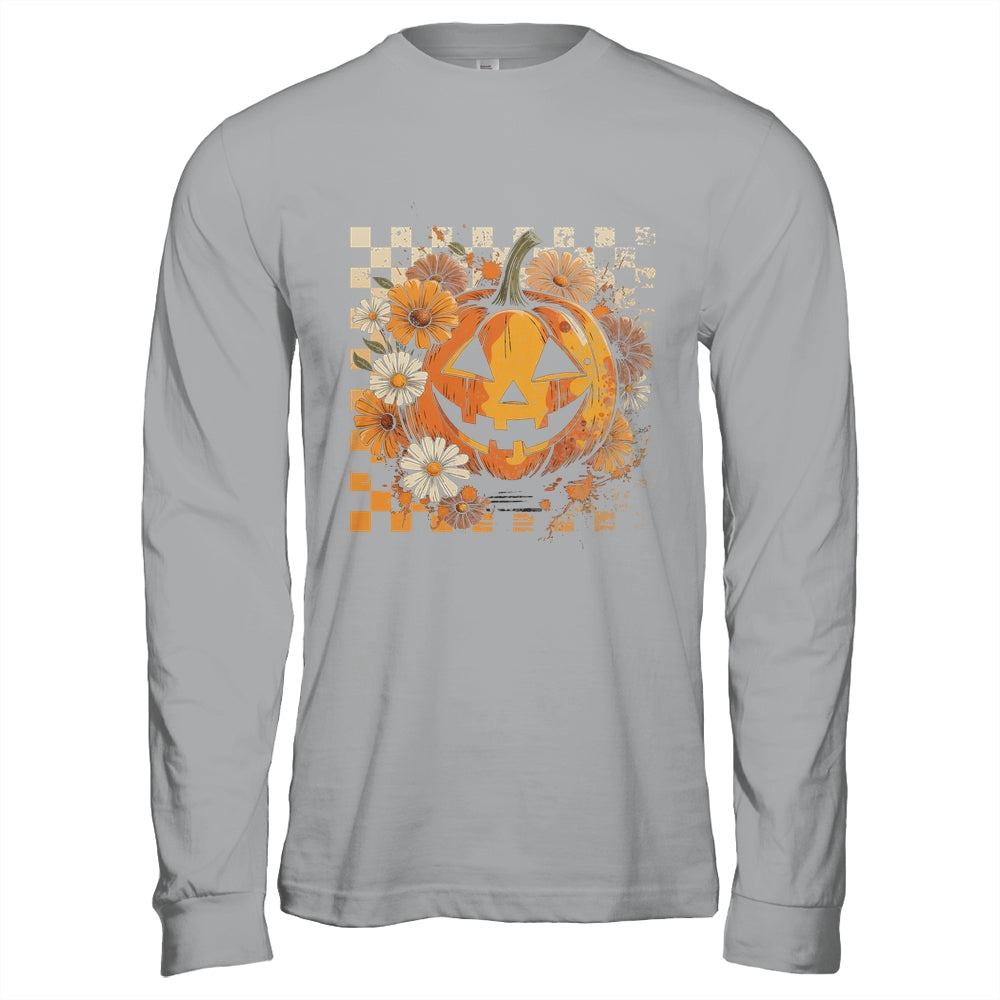 Boho Floral Pumpkin Halloween Thanksgiving Autumn Fall Shirt & Hoodie | teecentury