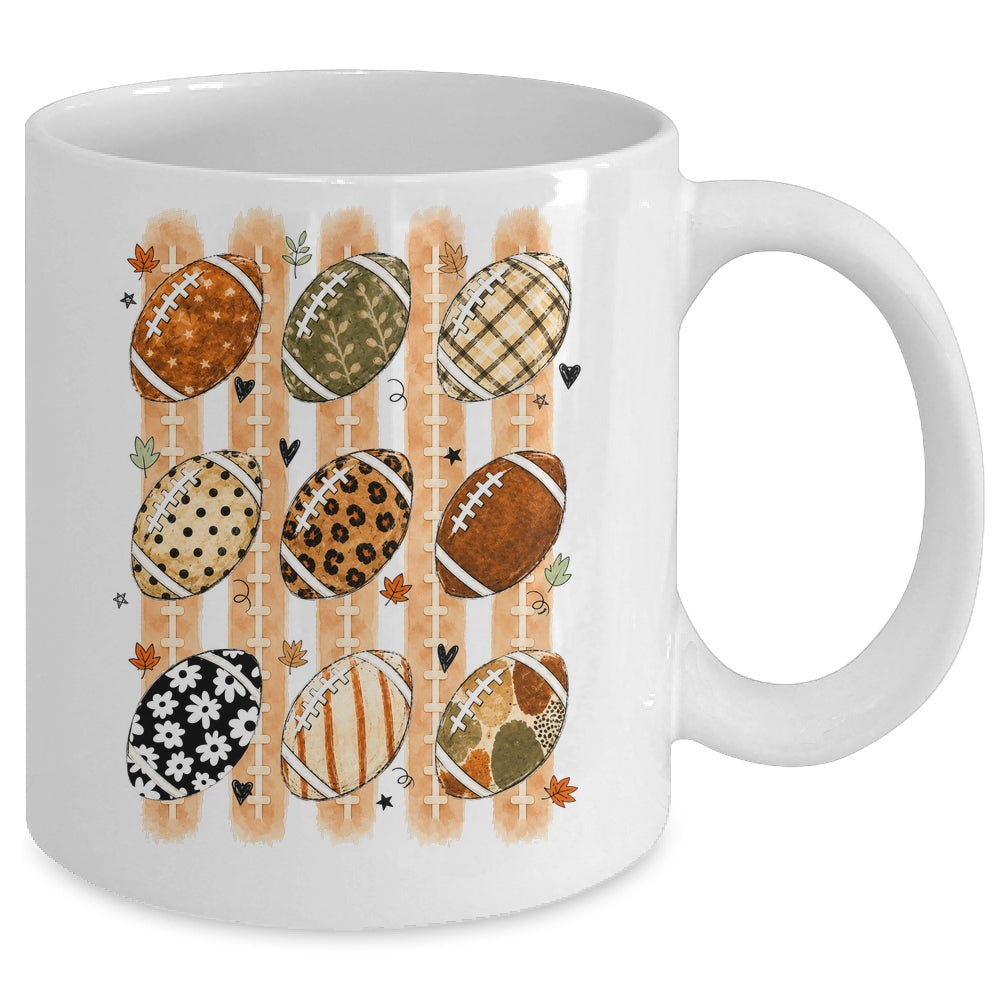 Boho Football Fall Preppy Pumpkin Cute Coquette Autumn Women Mug | teecentury