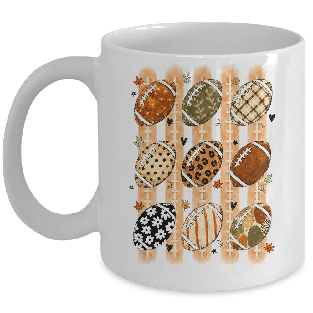 Boho Football Fall Preppy Pumpkin Cute Coquette Autumn Women Mug | teecentury