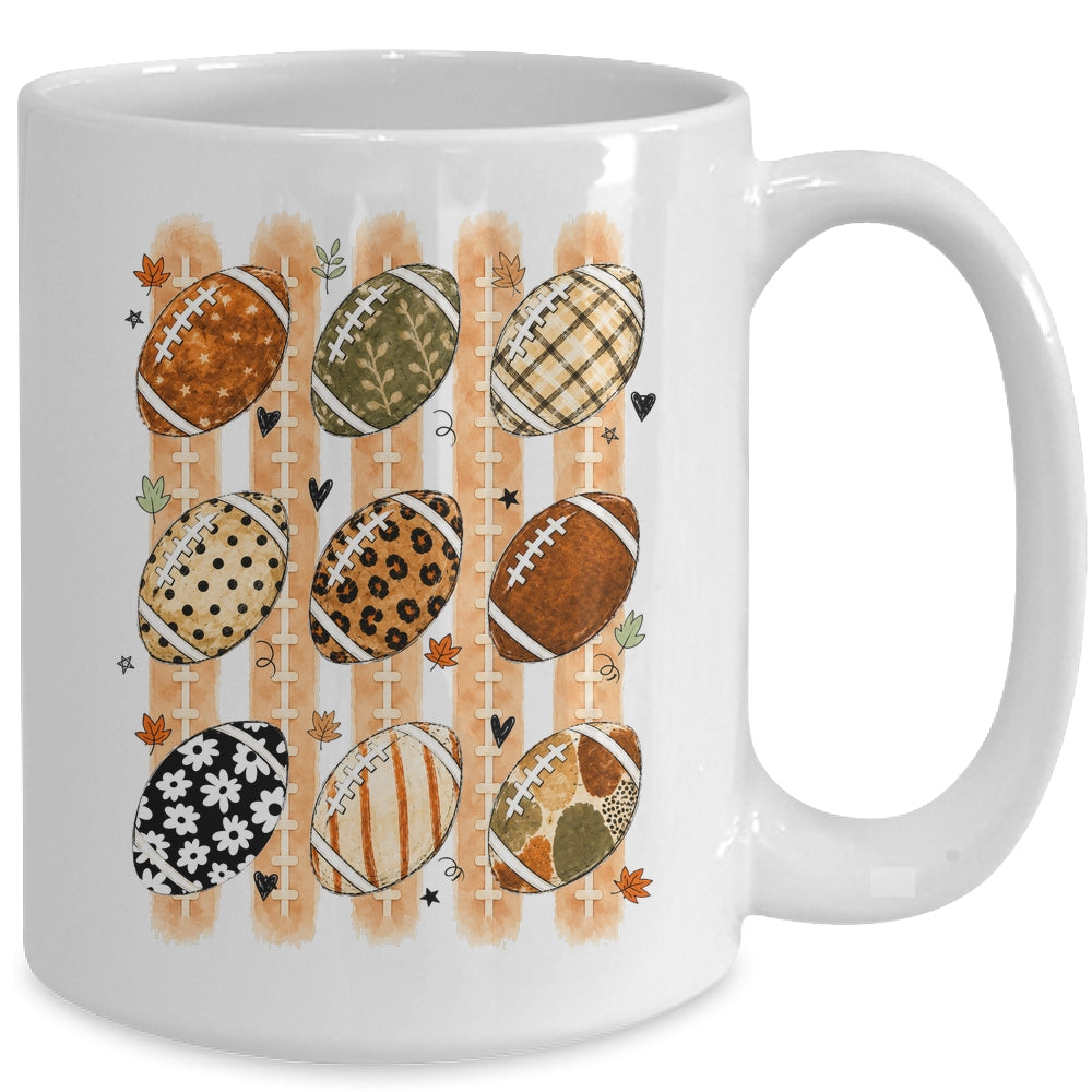 Boho Football Fall Preppy Pumpkin Cute Coquette Autumn Women Mug | teecentury
