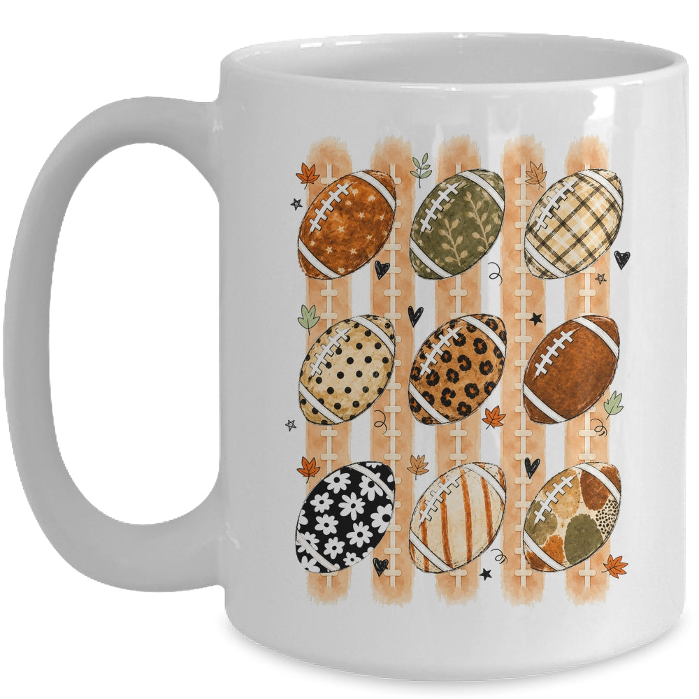 Boho Football Fall Preppy Pumpkin Cute Coquette Autumn Women Mug | teecentury