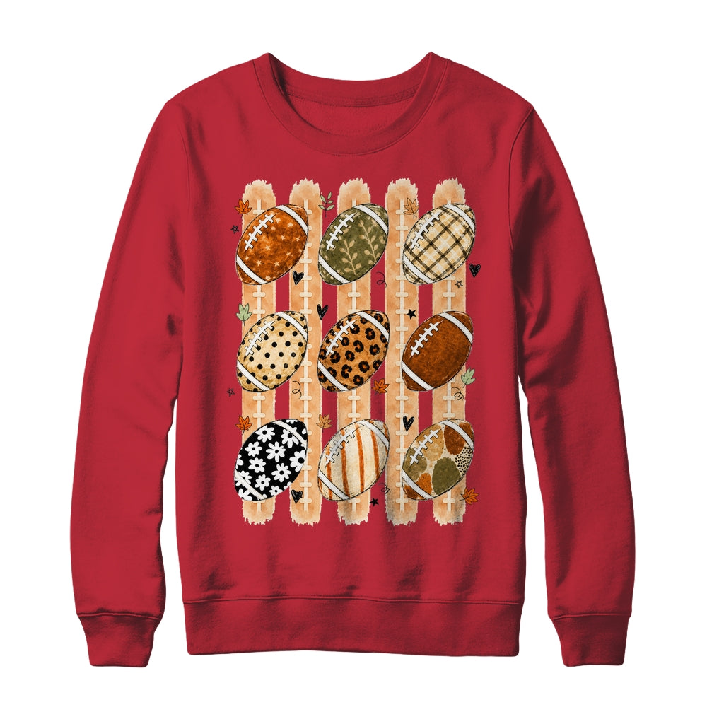 Boho Football Fall Preppy Pumpkin Cute Coquette Autumn Women Shirt & Sweatshirt | teecentury
