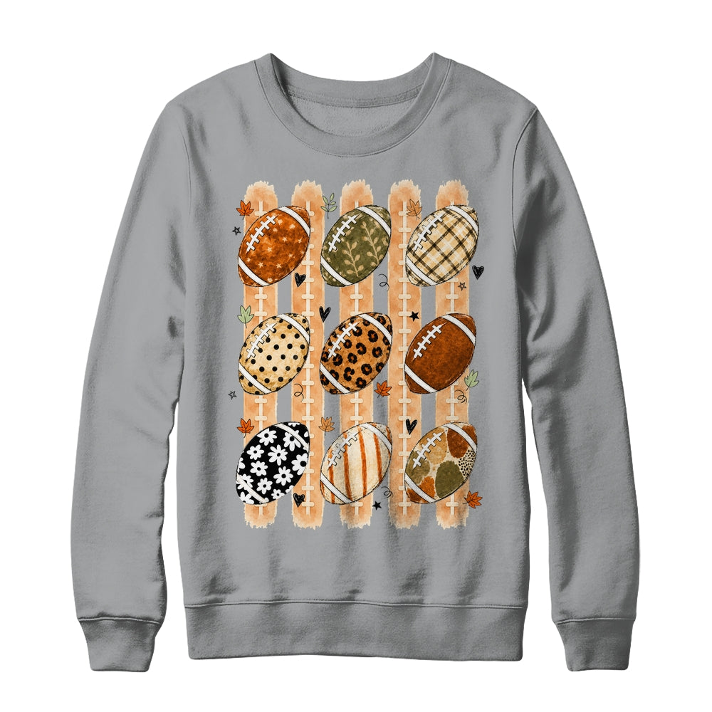 Boho Football Fall Preppy Pumpkin Cute Coquette Autumn Women Shirt & Sweatshirt | teecentury