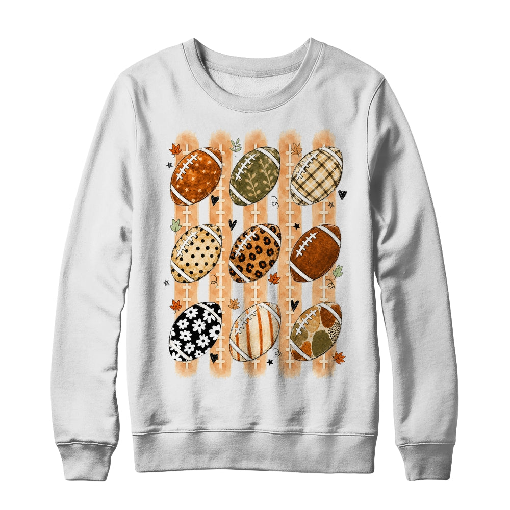 Boho Football Fall Preppy Pumpkin Cute Coquette Autumn Women Shirt & Sweatshirt | teecentury