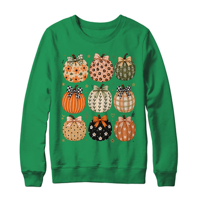 Boho Pumpkin Preppy Fall Cute Coquette Autumn Thanksgiving Shirt & Sweatshirt | teecentury